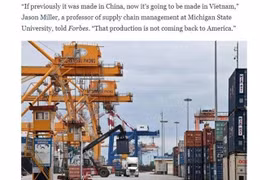 The article on forbes.com (Screenshot photo)