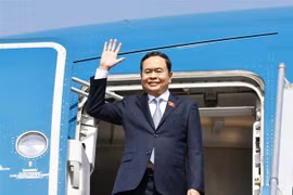 National Assembly Chairman Tran Thanh Man leaves Hanoi on November 21 for an official visit to Cambodia to attend the 12th ICAPP and the 11th Plenary Session of IPTP. (Photo: VNA)