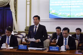 Vice Chairman of the Ho Chi Minh City People's Committee Duong Ngoc Hai addresses the meeting. (Photo: VNA)