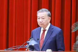 General Secretary To Lam speaks at the closing ceremony of the 13th Party Central Committee’s session. (Photo: VNA)