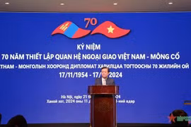 Minister of Agriculture and Rural Development Le Minh Hoan addresses the ceremony. (Photo: VNA)