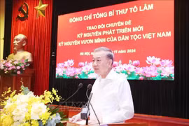 Party General Secretary To Lam speaks at the event (Photo: VNA)