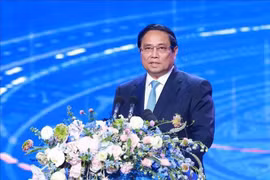 PM Pham Minh Chinh speaks at the 4th VinFuture Prize awarding ceremony in Hanoi on December 6. (Photo: VNA)