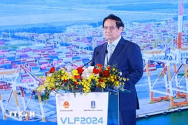 Prime Minister Pham Minh Chinh addresses the Vietnam Logistics Forum 2024 (Photo: VNA)