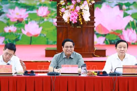 PM Pham Minh Chinh speaks at the event (Photo: VNA)