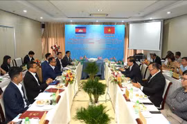At the working session (Photo: VNA)