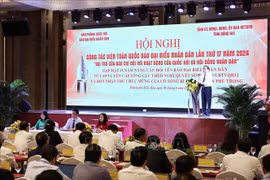 National Assembly Chairman Tran Thanh Man speaks at the national conference of the Dai Bieu Nhan Dan Newspaper’s collaborators in Dong Nai on August 8. (Photo: VNA)