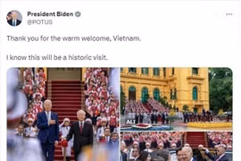 US President describes Vietnam visit as a historic moment