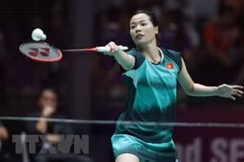 Vietnamese badminton player beat the world’s 13th ranked opponent