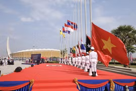 Team Vietnam attend SEA Games flag-raising ceremony