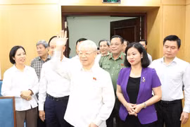 Party leader meets Hanoi voters ahead of NA’s coming session