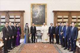 Vietnamese President visits the Vatican, meets with Pope Francis