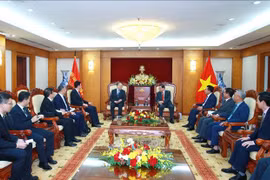 Senior Party official receives delegation of CPC Political and Legal Affairs Commission