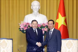President hails visit by Chief Justice of Russia