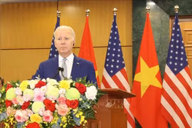 Address by US President to the press following talks with Party General Secretary Nguyen Phu Trong