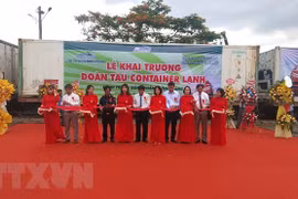 Refrigerated container train linking Binh Duong to China inaugurated