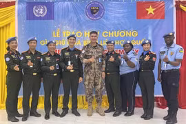 Vietnamese police officers honoured by UNMISS