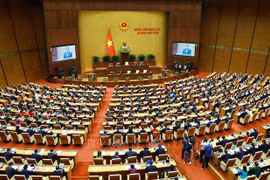 At the opening of the 8th session of the 15th-tenure National Assembly in Hanoi on October 21. (Photo: VNA)