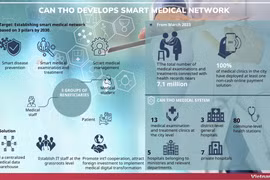 Can Tho develops smart medical network
