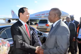President arrives in Madagascar for 16th Francophone Summit