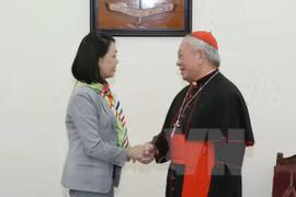 Party official makes Christmas visit to Hanoi archbishop 