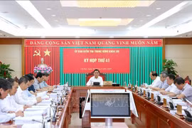 At the 41st meeting of the Party Central Committee's Inspection Commission. (Photo: VNA)