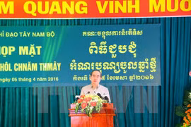 Khmer ethnic people celebrate New Year festival 