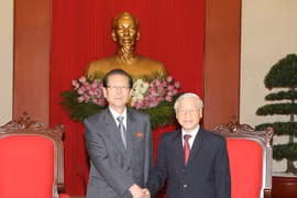 Party chief greets DPRK Workers’ Party delegation 