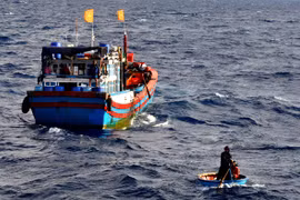 Vietnam boats save foreigners at sea