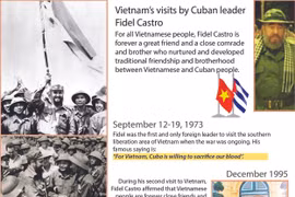 Vietnam's visits by Cuban leader Fidel Castro 