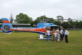 Helicopter tours open for Tet in central city