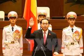 Tran Dai Quang re-elected as President