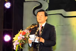 President Truong Tan Sang delivers a speech at the opening ceremony (Source: VNA)