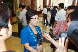Chau Thi Thu Nga, a National Assembly deputy from Hanoi was detained for alledged fraud over housing project. (Photo: VNA)