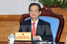 PM Nguyen Tan Dung at the regular meeting on Jan.30 (Photo: VNA)