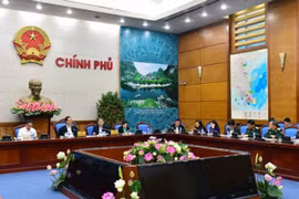 At the working session (Photo: VNA)