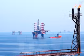 Vietsovpetro oil rig in Bach Ho field (Source: VNA)