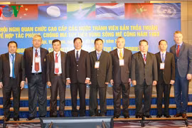Representatives from Mekong River nations gathered at the conference (Photo: VOV)