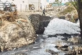 Illustrative image: A polluted stream in Binh Duong. Source: Internet