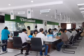 A Vietcombank transaction office (Photo: ebankplus.vn)