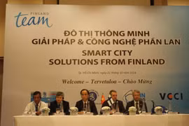 Scene of the workshop titled "Smart city solutions from Finland"