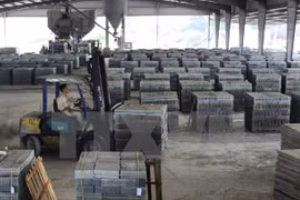 A non-fired brick factory of the Khang Minh Brick Joint Stock Company (Photo: VNA)