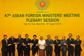 ASEAN foreign ministers at the 47th ASEAN Foreign Ministers’ Meeting. Photo: VNA