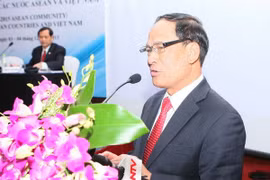 ASEAN Secretary-General Le Luong Minh speaking at the event (Photo: VNA)