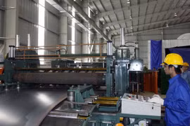 Steel production in Tan Tao Industrial Park in Ho Chi Minh City (Photo: VNA)