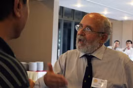 Swiss astrophysicist and Professor Michel Mayor (Photo: VNA)
