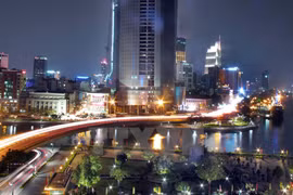 For the last 40 years the city's achievements have contributed to the region and country, confirming its centrality to the country. Photo: VNA
