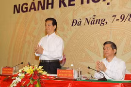 PM Dung attends the conference (Photo: VNA)