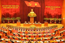 The 11th plenary session of the 11th Party Central Committee will last until May 7. Photo: VNA