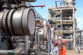 One corner of the Nghi Son Refinery and Petrochemical Limited Liability Company (NSRP). (Photo: VNA)